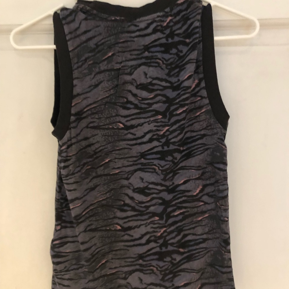 ALL SAINTS Muscle Tank Black multi size Small